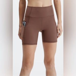 Fabletics Oasis High-Waisted 6 Short Womens Saddle Brown Size 2X